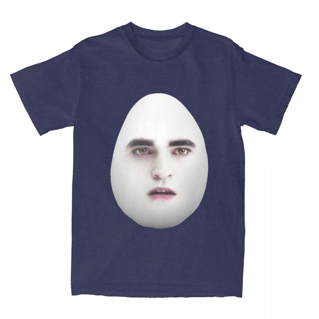 T-shirt Twilight Eggward Mème Drôle T-shirts en Coton Parodie Edward Cullen Robert Pattinson Humour T-shirt Y2K Manches Courtes Haut T-shirts