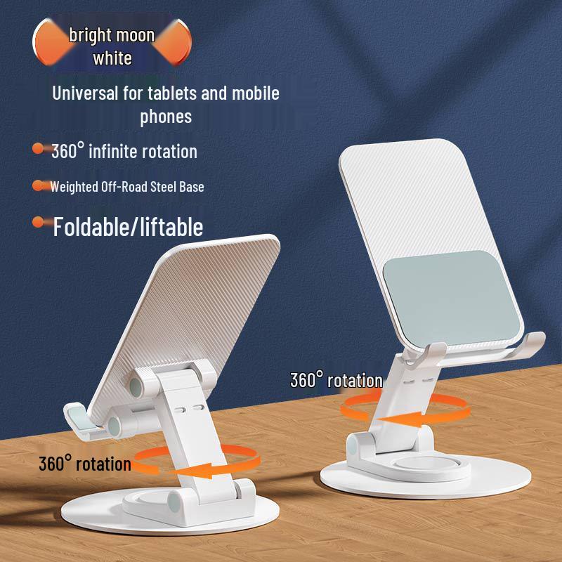Foldable Metal Phone & Tablet Holder for Desktop Live Streaming