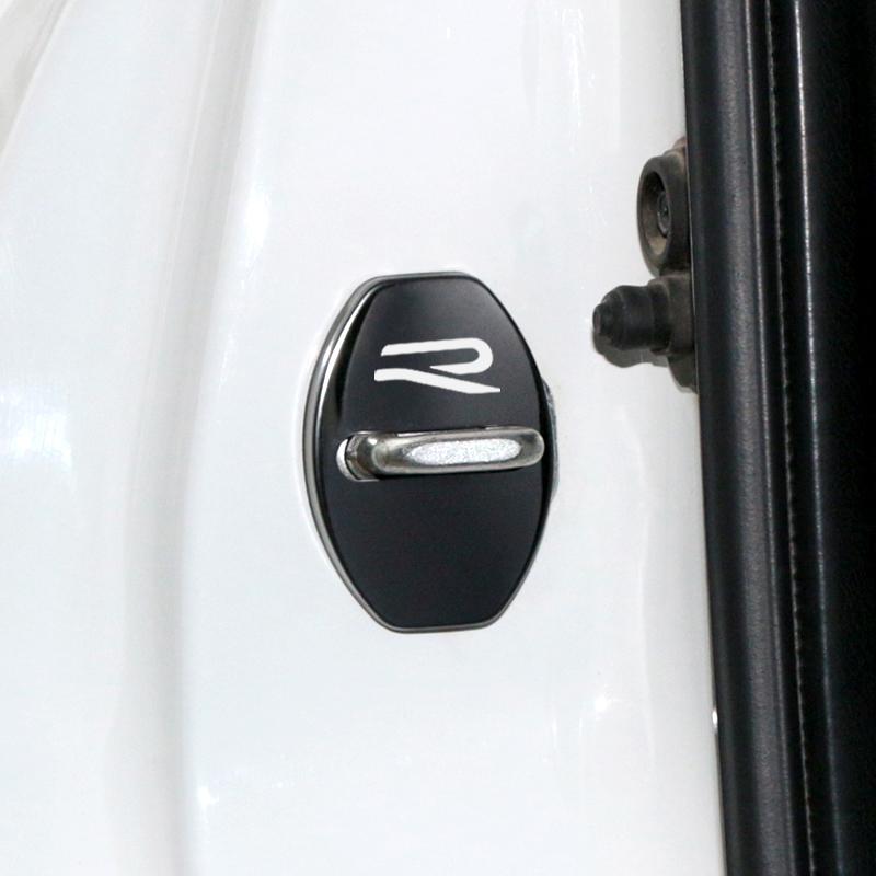 2026 Hot For VOLKSWAGEN VW New Door Lock Decoration Rust Protection Stainless Steel Cover New R Logo for VW Volkswagen Golf 8 MK