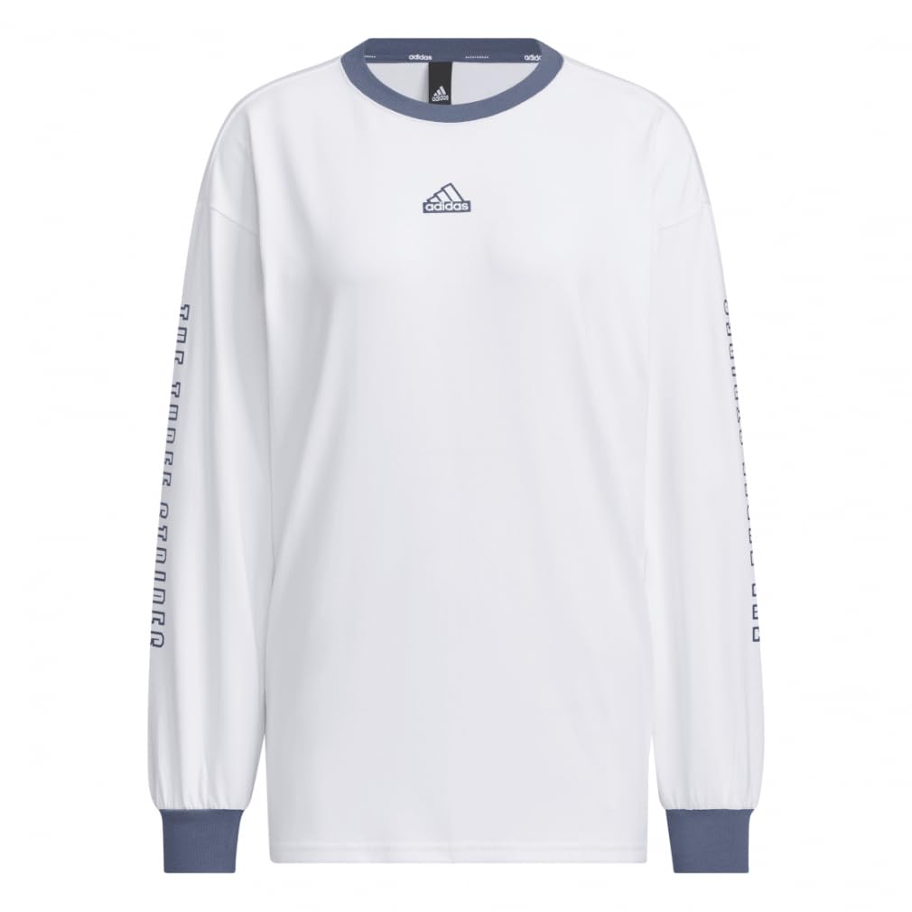 Adidas JSY07 Carbon Long Sleeve with Words Size M Women's T-Shirt (IM8709),