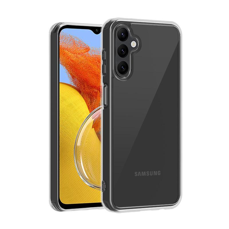 Applicable to Samsung S25PLUS mobile phone case Transparent 2-in-1 all-inclusive Bayer anti-yellow S24ULTRA anti-drop PC case
