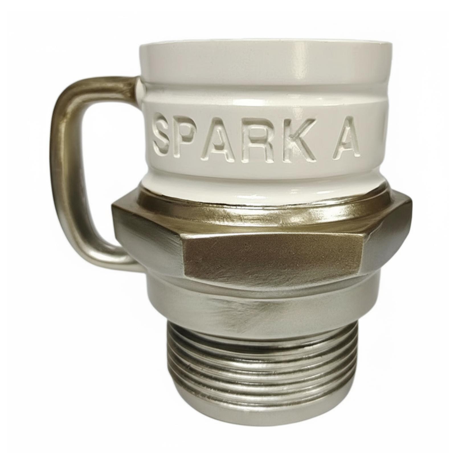 

Spark Plug Coffee Mug With Resinstainless Steel For Car Enthusiasts And Daily Spark Plug Mug Tea Or Any Beverage Cho
