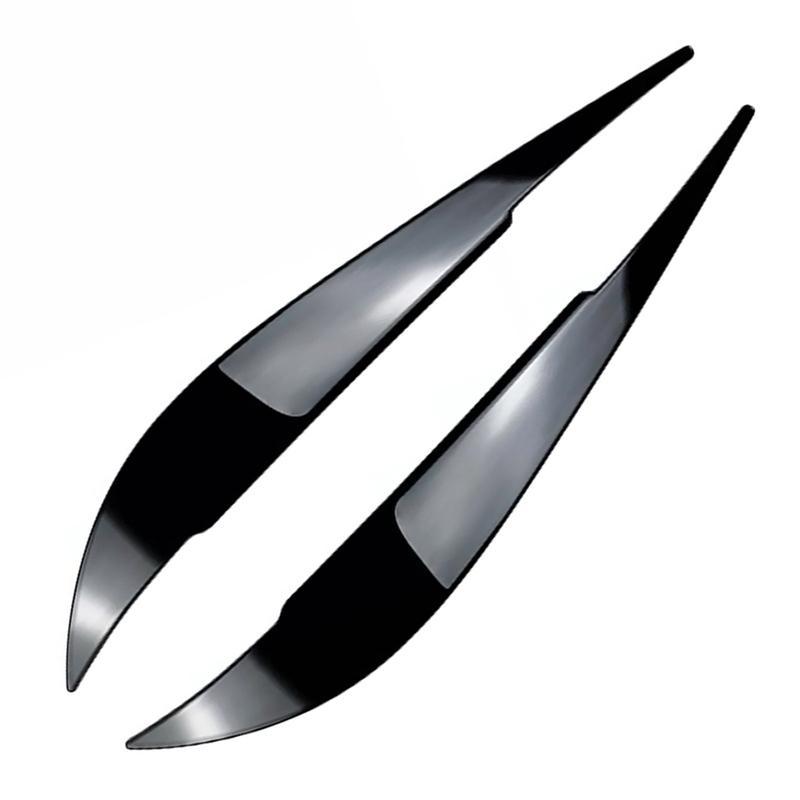 Glossy Black Car Head Light Lamp Eyebrow Eyelid Cover Trim for BMW 4 Series F32 F33 F36 2014 2015 2016 2017 2018
