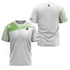 New Men's T-shirt Summer Fashion Table Tennis Flower Printed Short Sleeved Badminton Tennis Quick Drying Short Sleeved Men'