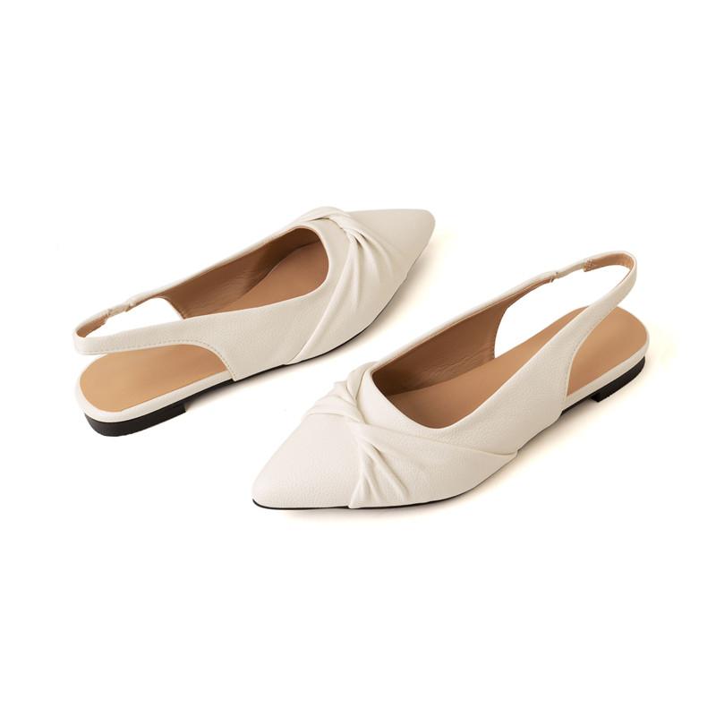 Women's Flat-soled Sandals Summer New Comfortable Versatile Pointed Large-size Sandals