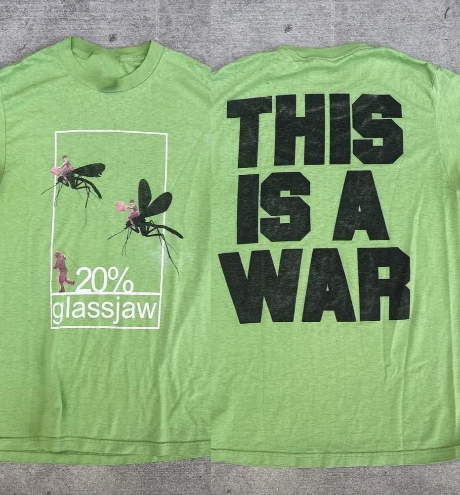 Редкая двусторонняя футболка Glassjaw Подарок Семья Унисекс S-235XL 22D24 Унисекс Футболка S