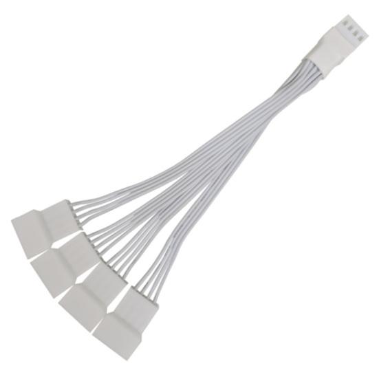 PWM Fan Splitter Adapter Cable Computer 4 Pin CPU Fan Splitter PC 4