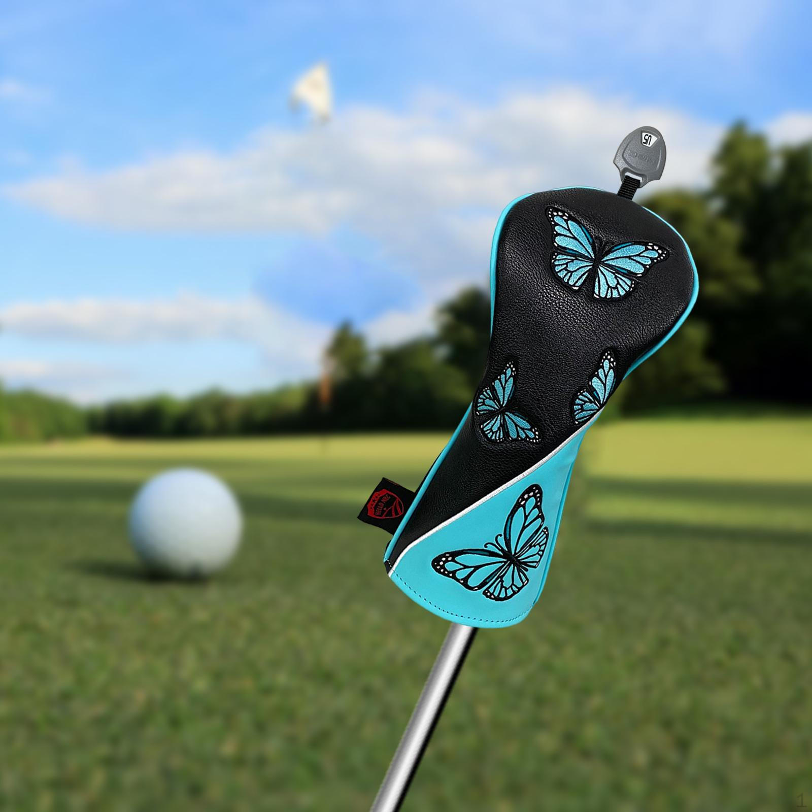 Golf Club Headcovers with Stylish Design Black UT