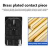 10A 250V Red LED KCD3 Rocker Switch 3 Pins lEC320 C14 Panel Mounted AC Inlet Module Power Socket Connector Plug
