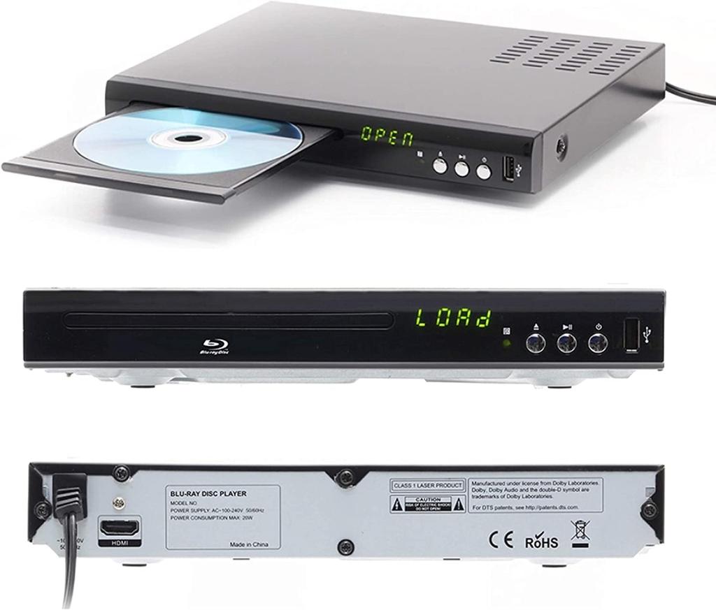 Superbe Disc Player BD DVD Player Playback Only HDMI USB Port Compact Size Blu-ray