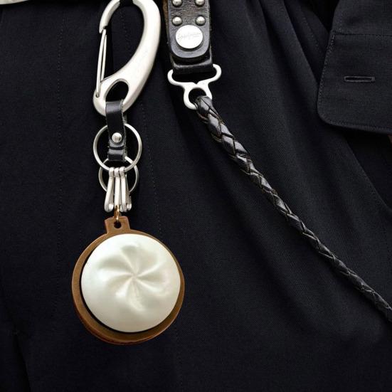 3D Printed Dumpling Fidget Toy Decompression Steamed Bun Toy Keychain Pendant Home Office Worker Anxiety Stress Relief Desk Toy