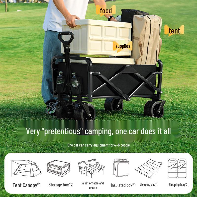 Multifunctional Off-Road Folding Camping Cart for Kids