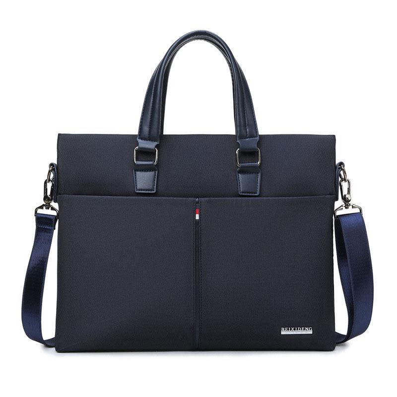 Men's Oxford Cloth Briefcase Crossbody Shoulder Bag Gift and Document Holder