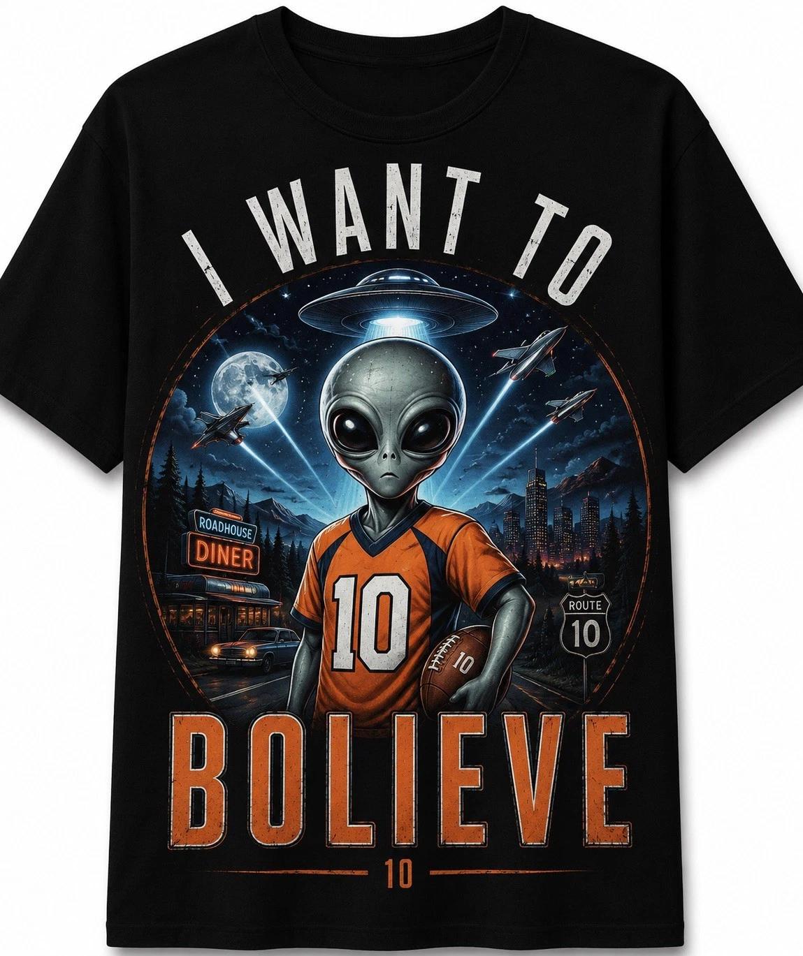 UFO Believer Graphic Unisex T-Shirt 2XL