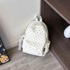 Schoolbag Japanese small fresh schoolbag female college student fashion polka dot printed backpack lightweight large capacity junior high school 