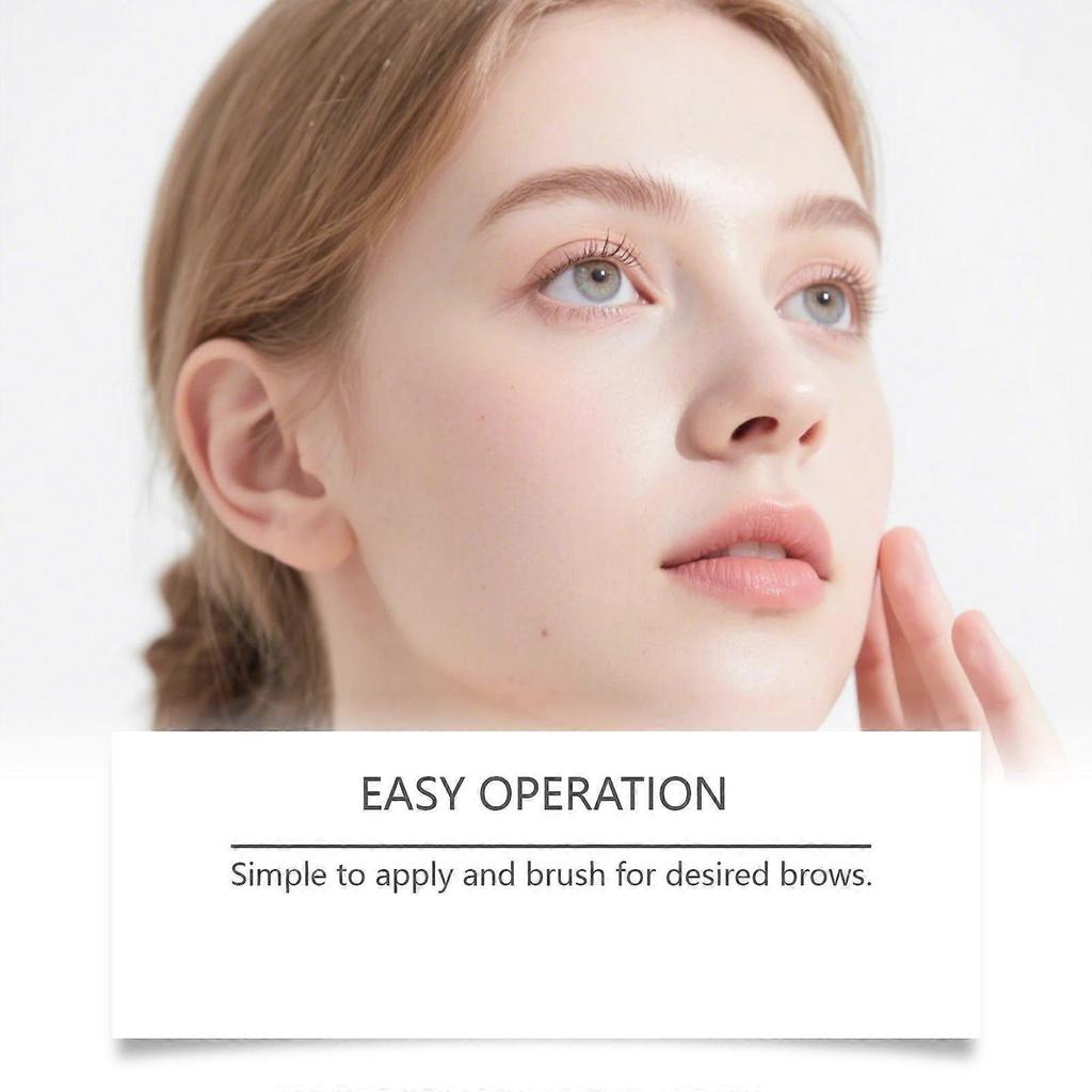 zephoco Two-In-One Dual-Head Eyebrow Pencil (Grayish-Brown) Three-Dimensional, Natural, Smooth And Color-Matching Daily Eyebrow Shaping Eyebrow Pencil