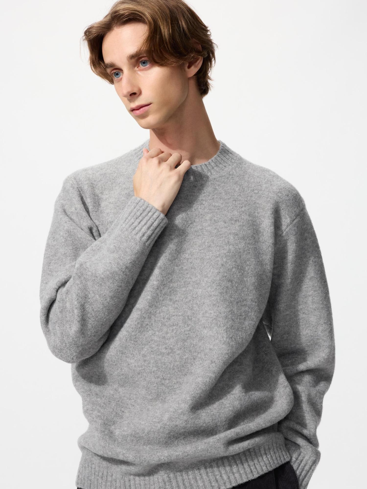 

Свитер с круглым вырезом Uniqlo Soupleyan 04 GRAY/MEN S