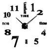 2D/3D Large Roman Numeral Acrylic Mirror Wall Clock Sticker Fashion DIY Quartz Clocks Watch Home Decoration Living Room Stickers