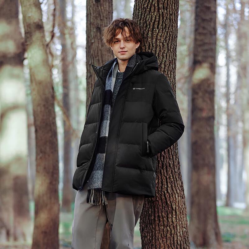 Tanboer Men's Hooded Winter Down Jacket TA5530567A