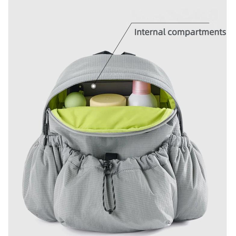 beneunder Backpack, Lightweight Travel Bag, for Hiking And Commuting, Gray