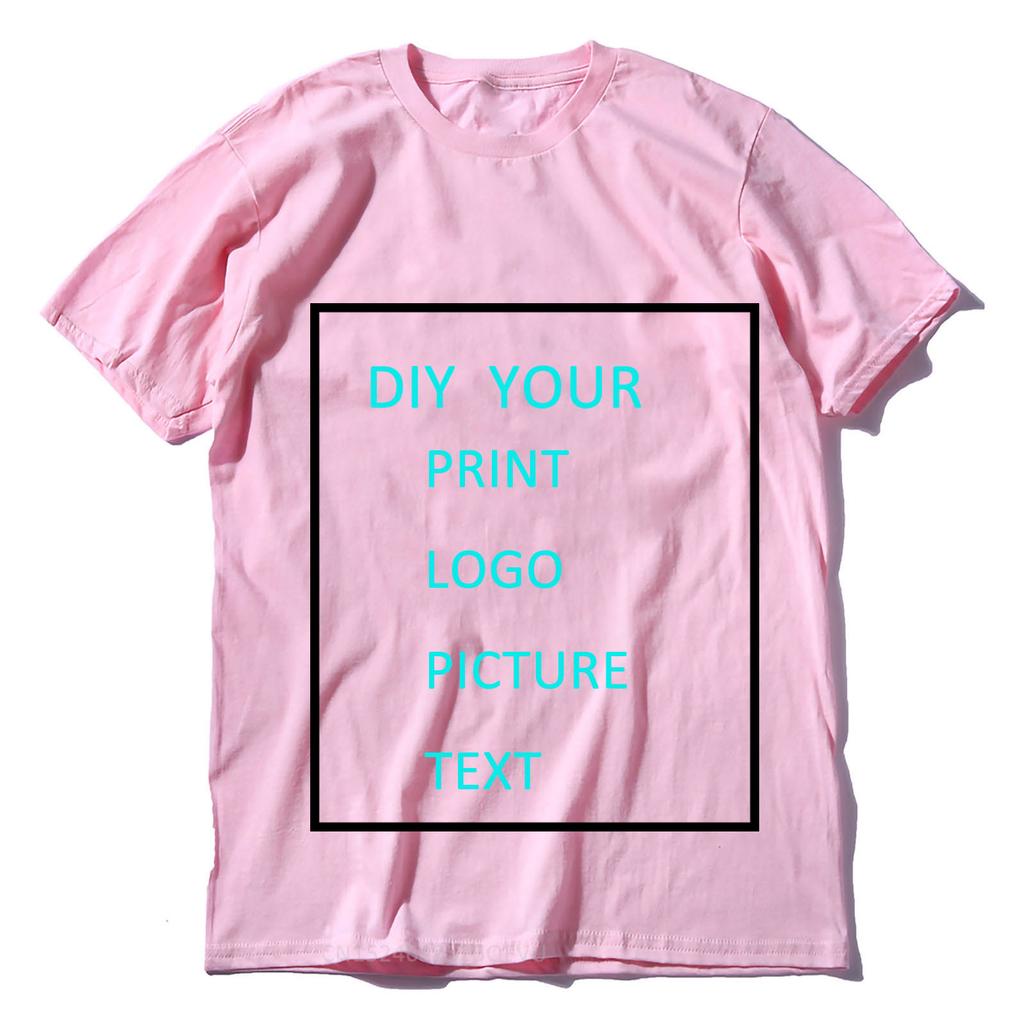 DIY CUSTOM YOUR PRINT LOGO PICTURE TEXT TSHIRTS WOMEN MEN UNISXE TSHIRT 100 COTTON OWN DESIGNS TOPS TSHIRT Gift