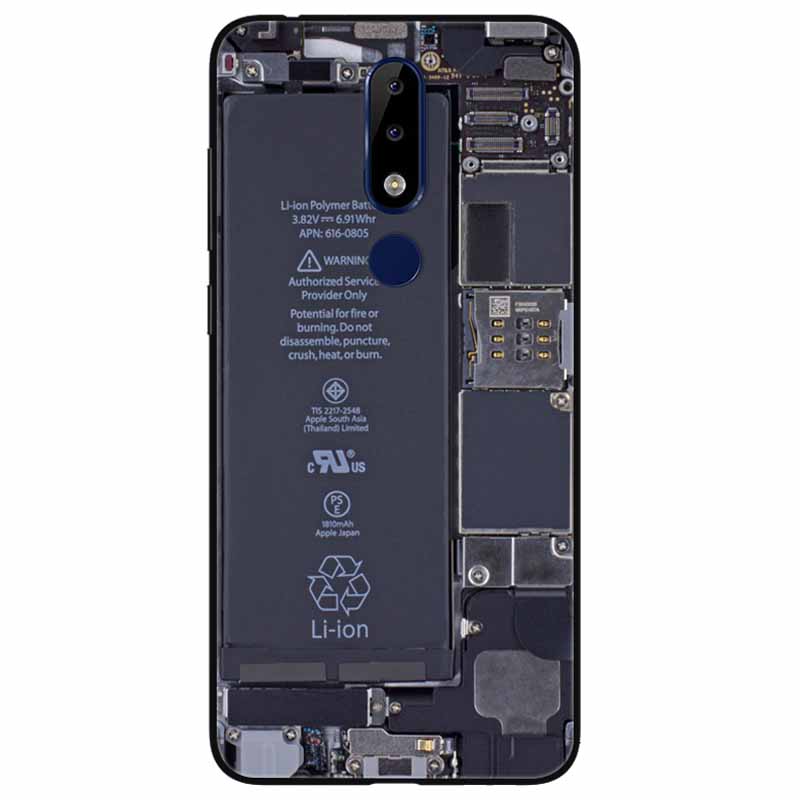 For Nokia 5.1 Plus Case Soft Silicone Cartoon Fashion TPU Phone Cases for Nokia X5 Cover 5.1Plus Cute for NokiaX5 Protective