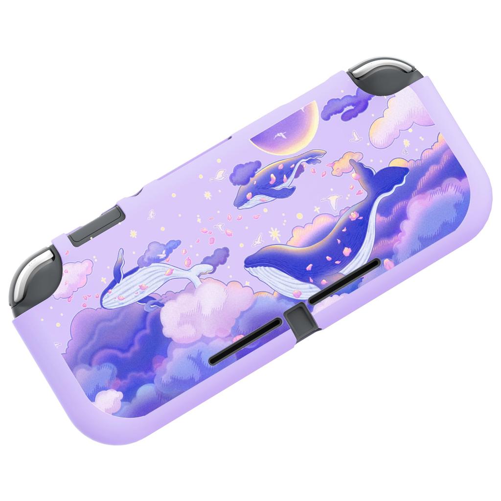 Custom protective case compatible with PlayVital Switch case cover compatible with Switch Lite (soft) Lite, (soft) [Whale's Dream]