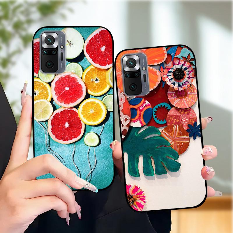 Case For Redmi Note 10 Pro 4G 5G Soft TPU Silicone Phone Cover Cases For Redmi Note 10 Pro Max Luxury Fashion Protective Fundas
