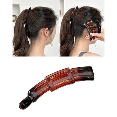 Retros Styles Banana Hair Clip Elegant Hair Barrettes Beautiful Girls Hair Pin for Thick or Thin Hair