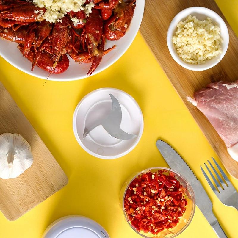 Multifunctional Electric Supplementary Food Machine Baby Cooking Machine Automatic Garlic Press Meat Grinder Small Household