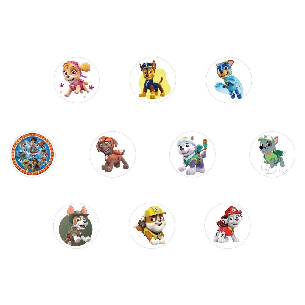 500pcs/Roll PAW Patrol Cartoon Sealing Sticker DIY PVC Laptop Decals Decoration Stiker Reward Gift Toys