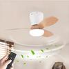 3 Adjustable Light Colors Modern LED Lighting Fan 6 Speed Adjustable Ceiling Fan Light Living Room  Kitchen Balcony Fan Lamp