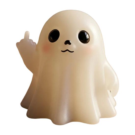 Zlobivý duch dekorace Halloweenská figurka ducha Pryskyřičné řemesla s dráždivými pózami Strašidelně roztomilé stolní ozdoby pro večírky