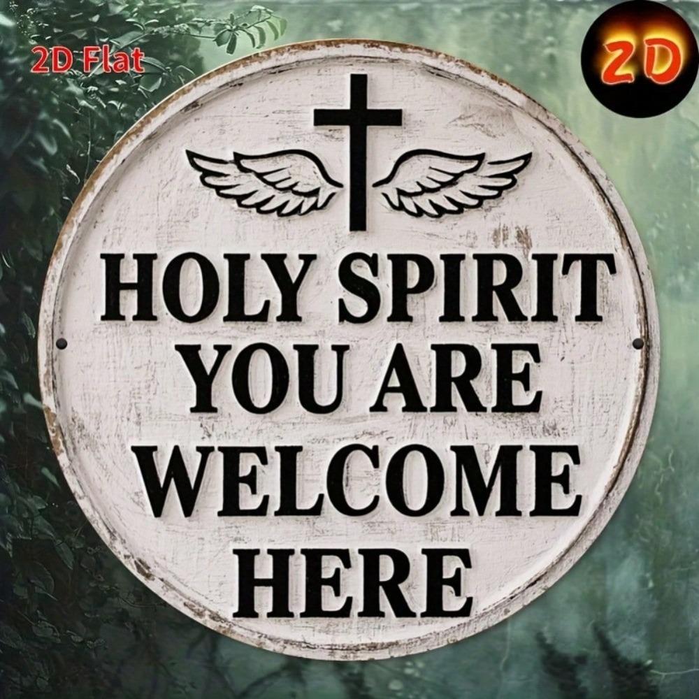 Vintage Holy Spirit Dove Cross Bohemian Metal Wall Art Rustic White Finish Home Decor