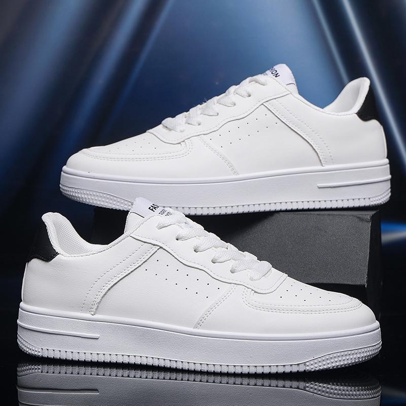 Herren Netzwerk Oberfläche Mode Sneaker Atmungsaktive Mode Freizeit Board Schuhe Air Force Kleine Weiße Schuhe Herrenschuhe