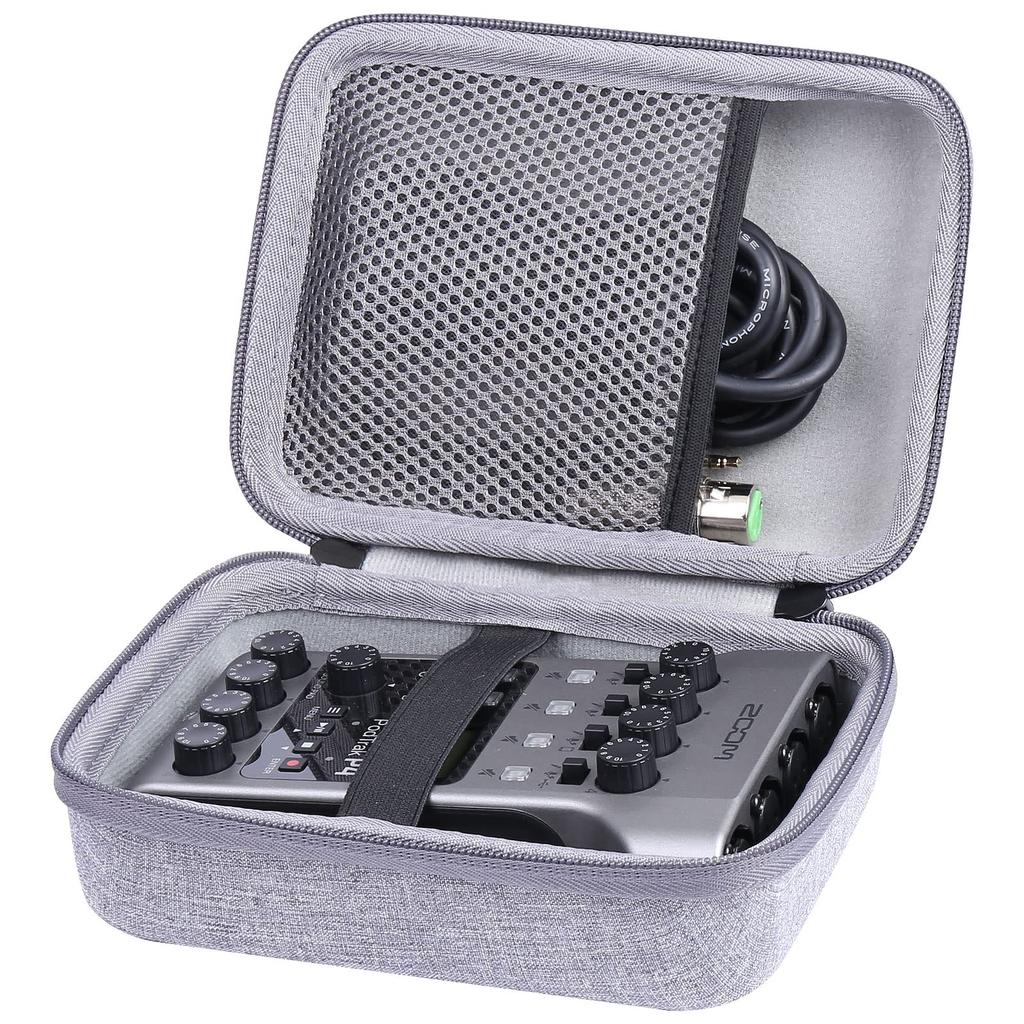 co2CREA Storage Case Compatible ZOOM Live Streaming Recorder PodTrak P4