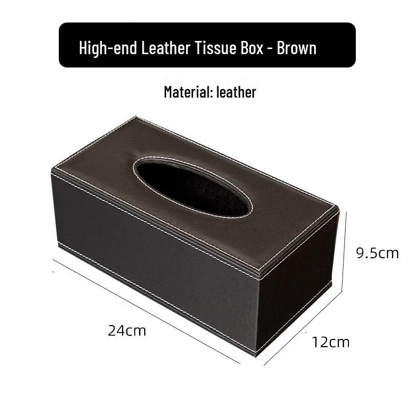 Premium Leather Tissue Box