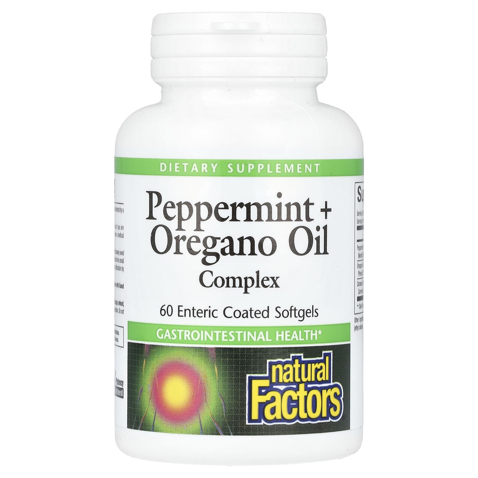 

Peppermint + Oregano Oil Complex, 60 Enteric Coated Softgels