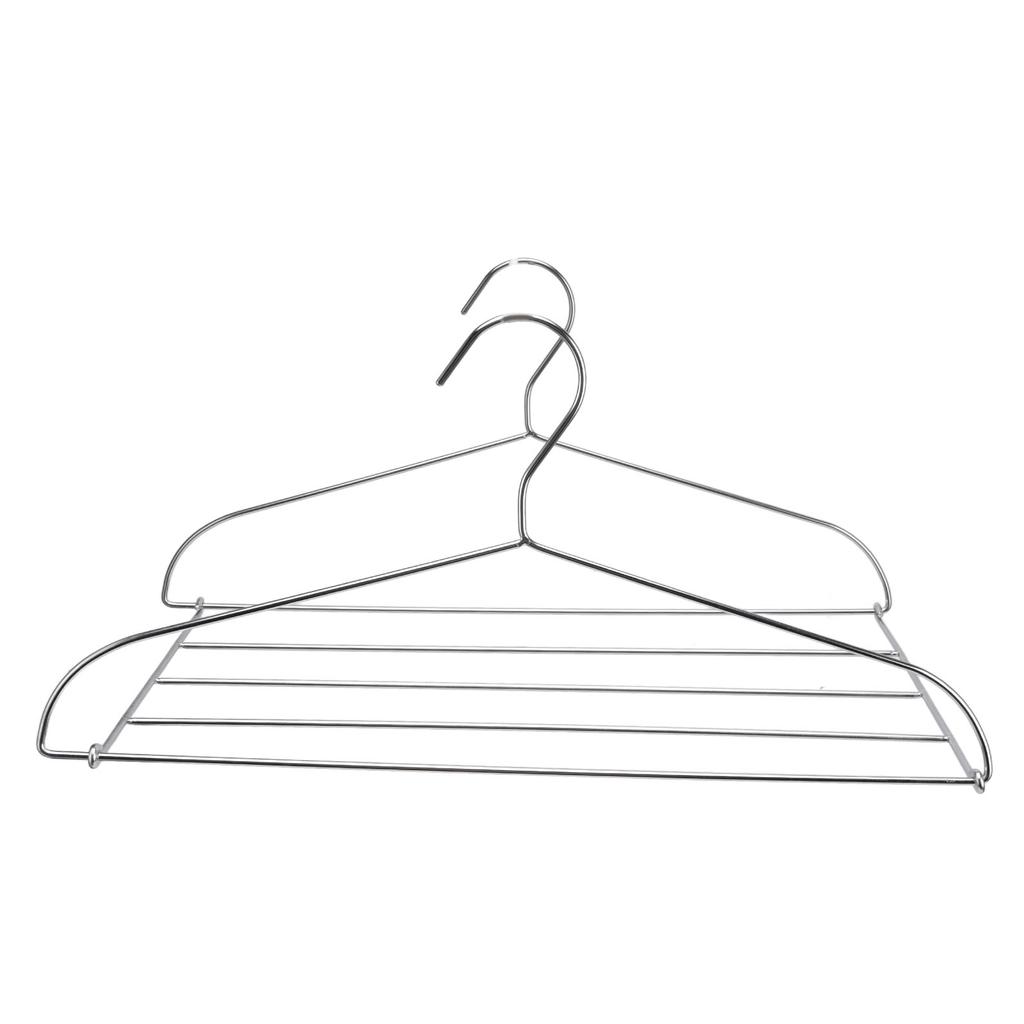 Stainless Steel Magic Pants Hangers Foldable Multifunctional Space Saving Slacks Hangers for Pants