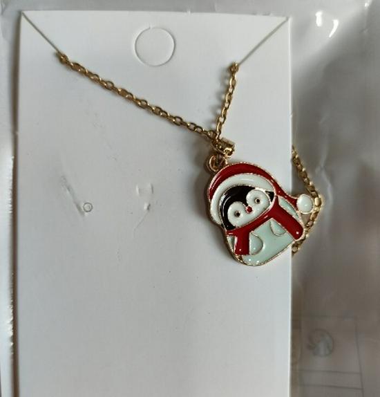 Cross-border Christmas Wish Tree Snowman Reindeer Bells Necklace