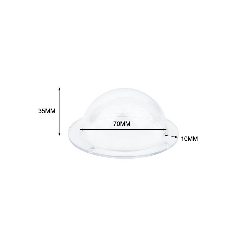 High Clarity Clear Security Camera Dome Cover Acrylic Hemisphere Replacement for Factory Outdoor Surveillance Use