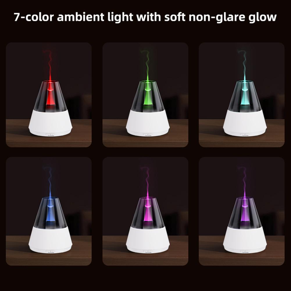 Cool Mist Humidifier with Candle Light Aromatherapy Diffuser Auto Off Air Diffuser Humidifier for Bedroom Living Room Office