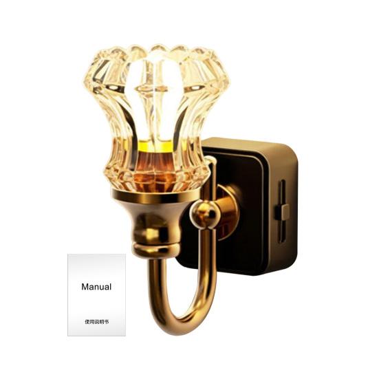 

1/2Pcs Night Light Wall Mounted Plug-in Decorative LED Night Light Soft Warm Glow Night Light Bedroom Nursery Stairway 1pc