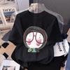 Girl's Cartoon 3D Printed Short Sleeved T-shirt Summer Cute Girl Sweet Top