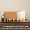 Dunhuang Silver-Inlaid High-End Retro Kung Fu Tea Set: Light Luxury Chinese-Style Tea Brewing and Drinking Gift Box