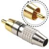Speaker Wire Cable To Audio Male Connector Adapter Gold Plated 20pcs