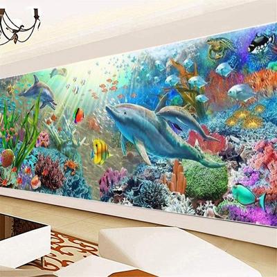 DIY Diamant Malerei Unterwasser Welt 5D Voller Diamant Landschaft Wand Malerei Kreuz Stich Wohnzimmer Schlafzimmer Wohnkultur