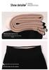 Women's Thick Fleece-Lined Wool-Blend Pants, Ideal for Winter Outdoor Wear, Extra-Warm and Cozy.