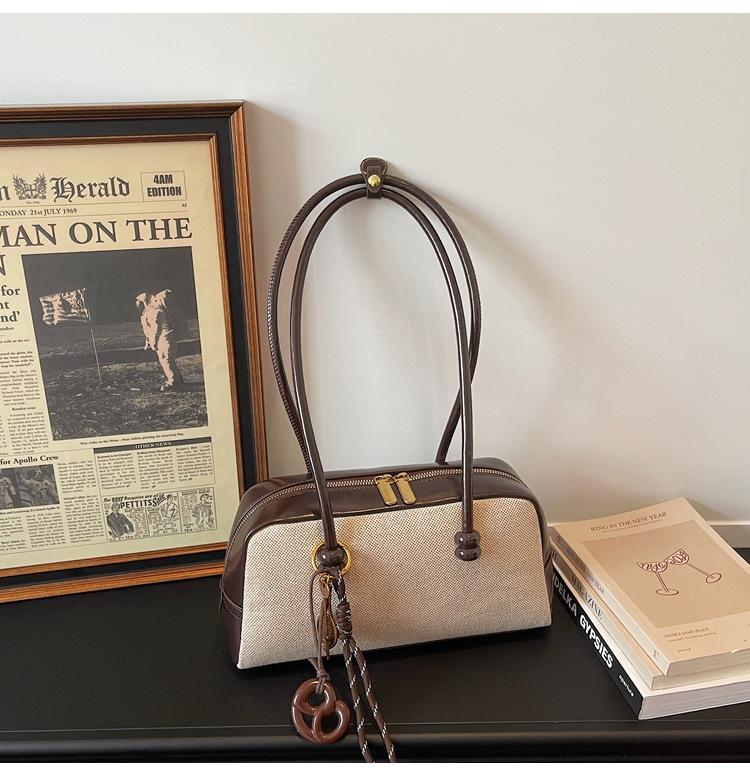 Geantă Tote de Lux cu Capacitate Mare, Geantă Crossbody Retro cu Curea de Umăr, Geantă Boston