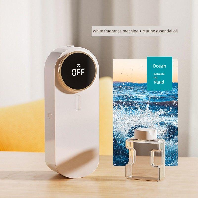 

Hotel-Specific Automatic Fragrance Sprayer for Indoor Long-Lasting Use in Rooms, Home, Toilets, and Bathrooms, Deodorizing Magic Fragrance White Fragrance Machine + Marine Essential Oil